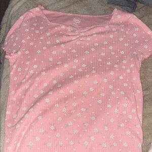 Wonder Nation Pink Floral Kids Blouse